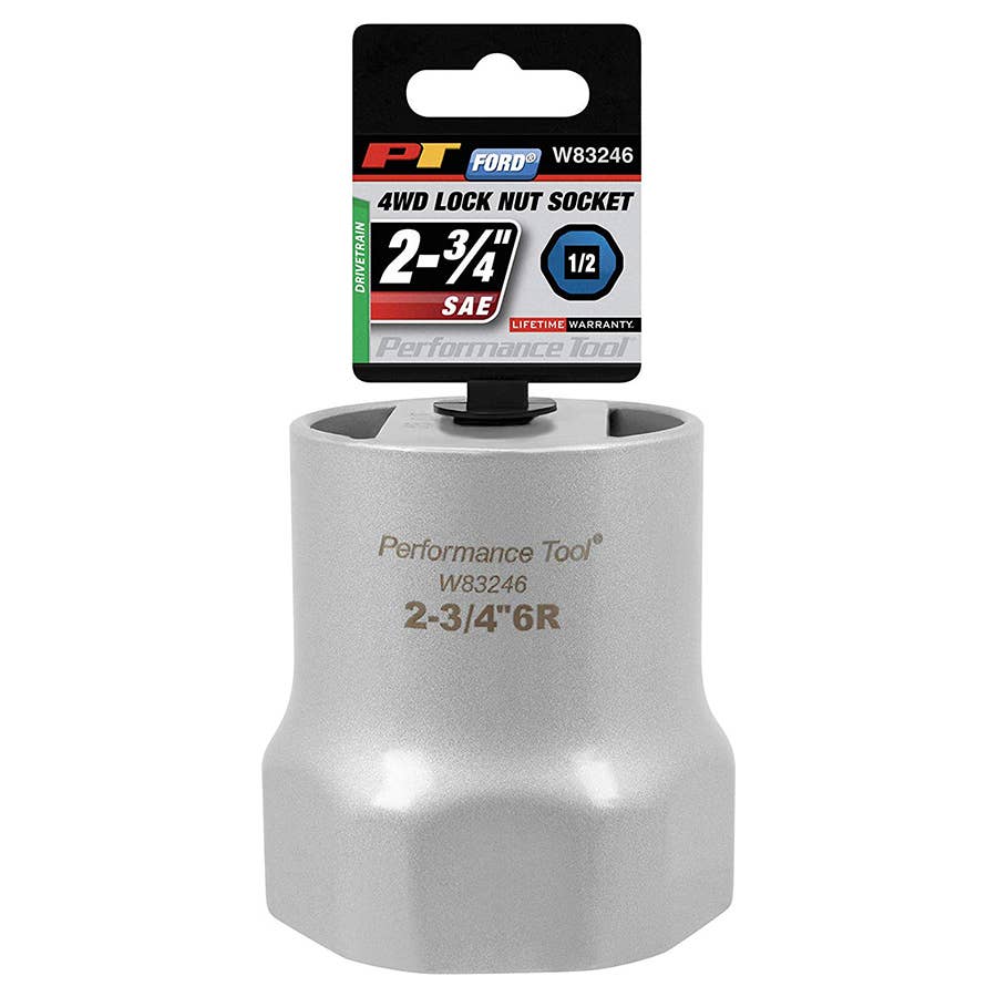 Performance Tool 1/2"" Drive Rounded Lock Nut Socket 23/4""