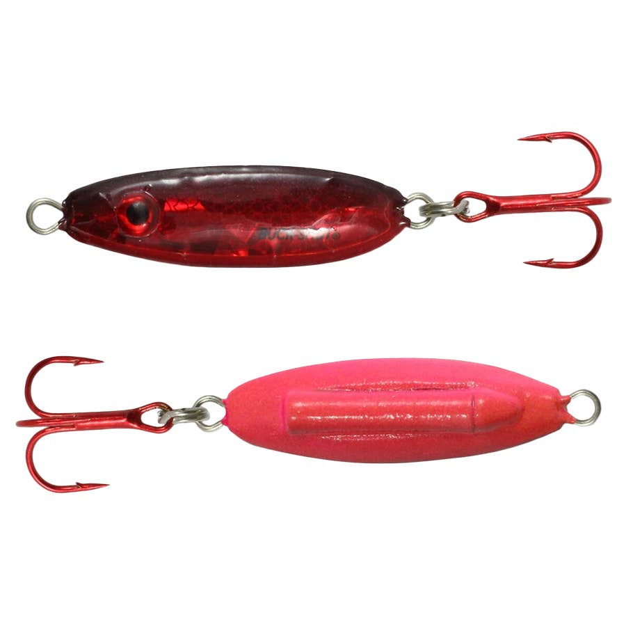 buckshot fishing lures Northland Tackle Tungsten Buck-Shot Rattle Spoon - 1/4 oz The #1 ice spoon just got better Northland TackleBuckshot Rattle Spoon Blue