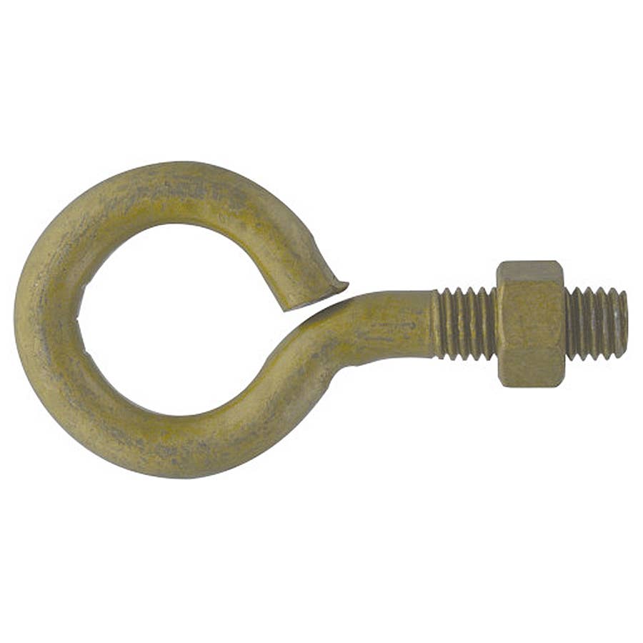 Hillman Durasteel Eye Bolts with Hex Nut Gold