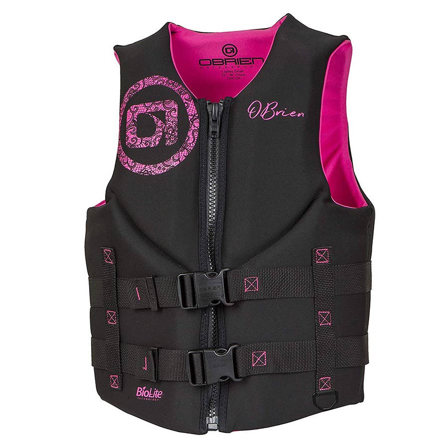 O'Brien Women's Traditional Life Jacket Black/Pink