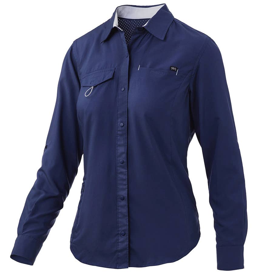 Huk Women's Long Sleeve Salty Fishing Shirt