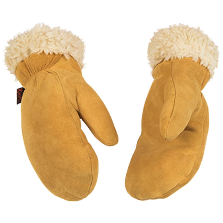 Kinco Men's Lined Suede Deerskin Mittens Tan - Main Image