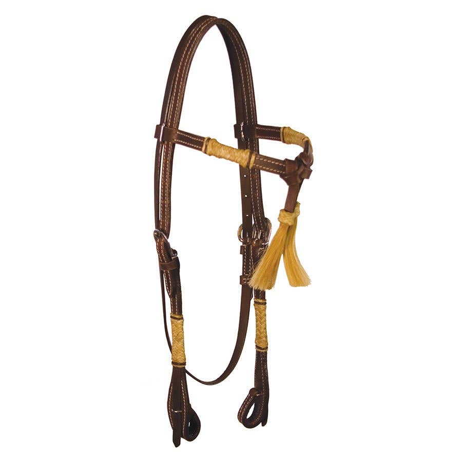 Buffalo Leather of the Rockies Leather Futurity with Horse Hair Tassels