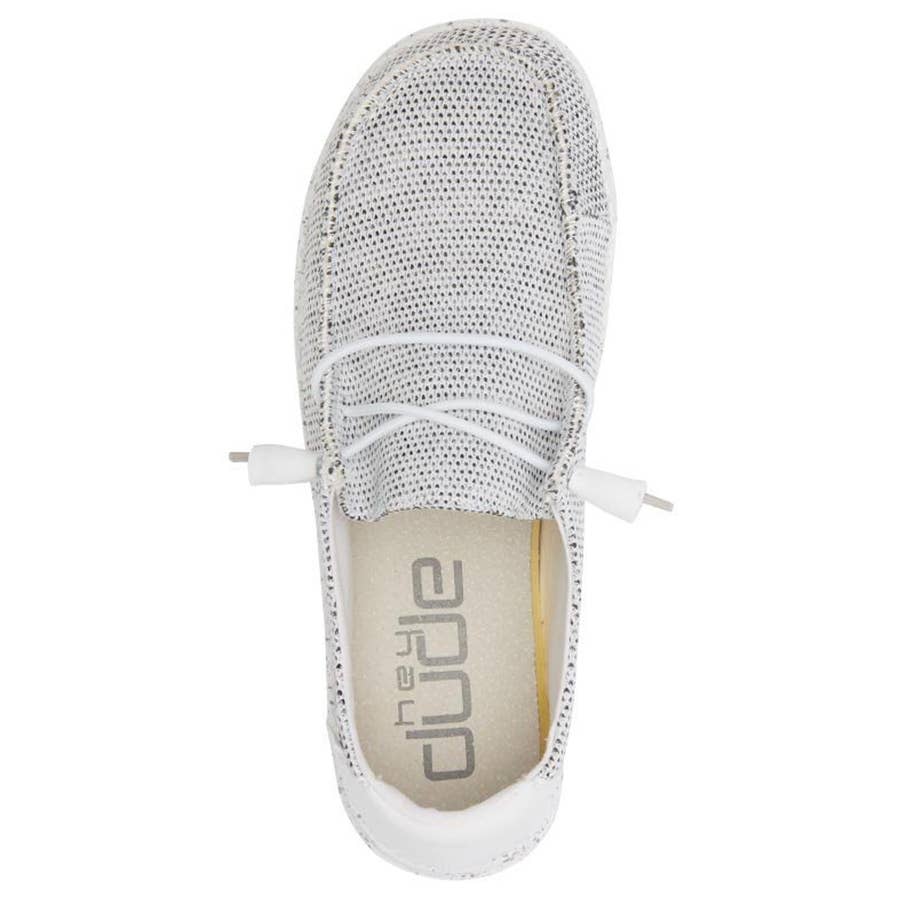 Womens Shoes Hey Dude Wendy Sox Stone White Hey Dude Women's Wendy