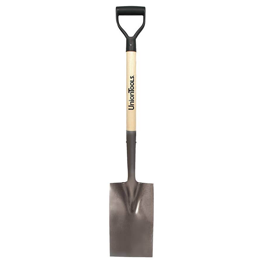 Black 2 Piece Carbon Steel Fork And Spade Border Set D-Grip For Garden