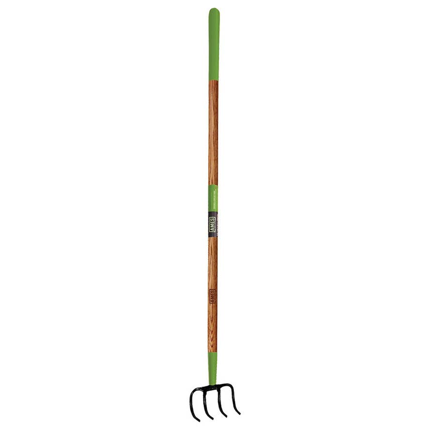 Ames 4Tine Cultivator with Wood Handle