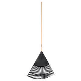 Union Tools Poly Leaf Rake with Wood Handle