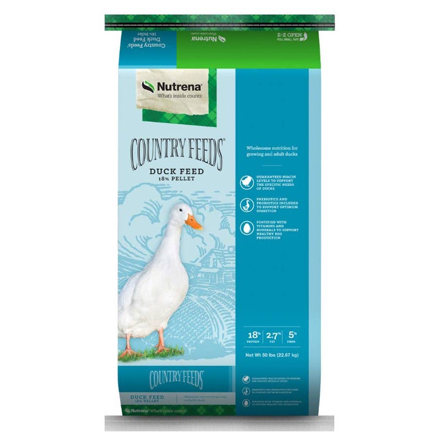 Nutrena Country Feeds Duck Feed 18 Pellet 50 lb