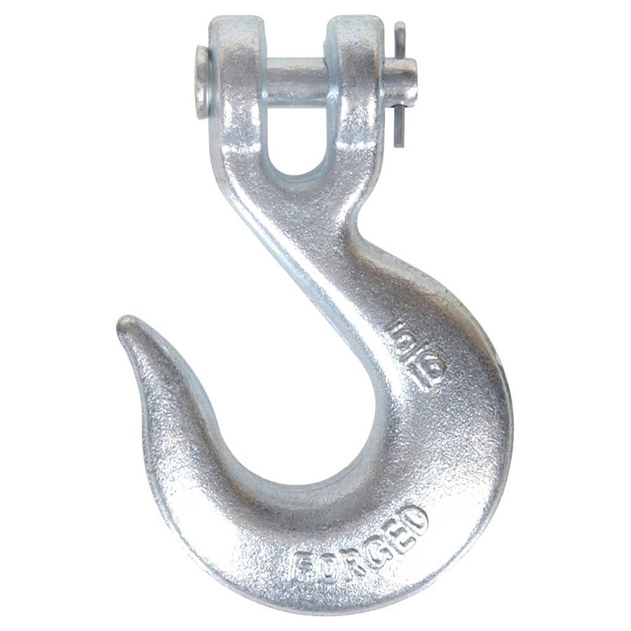 thumbnail image 2 of 3/8 Inch Safety Chain Hooks, Clevis Slip Hook With Safety Latch, Grade 2 of 14