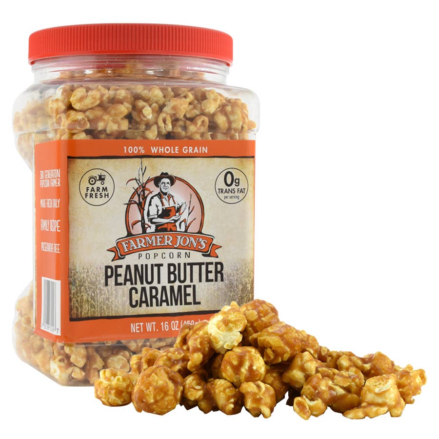 Farmer Jon's Peanut Butter Carmel Popcorn