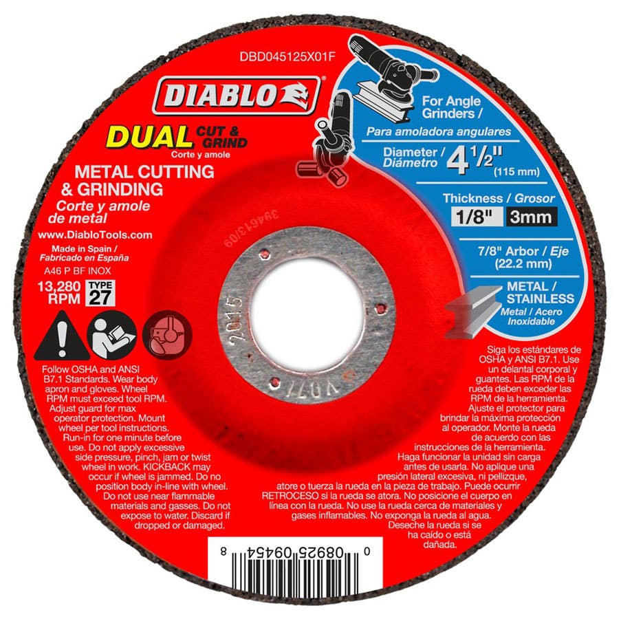 Diablo Metal Dual Cut & Grind Disc