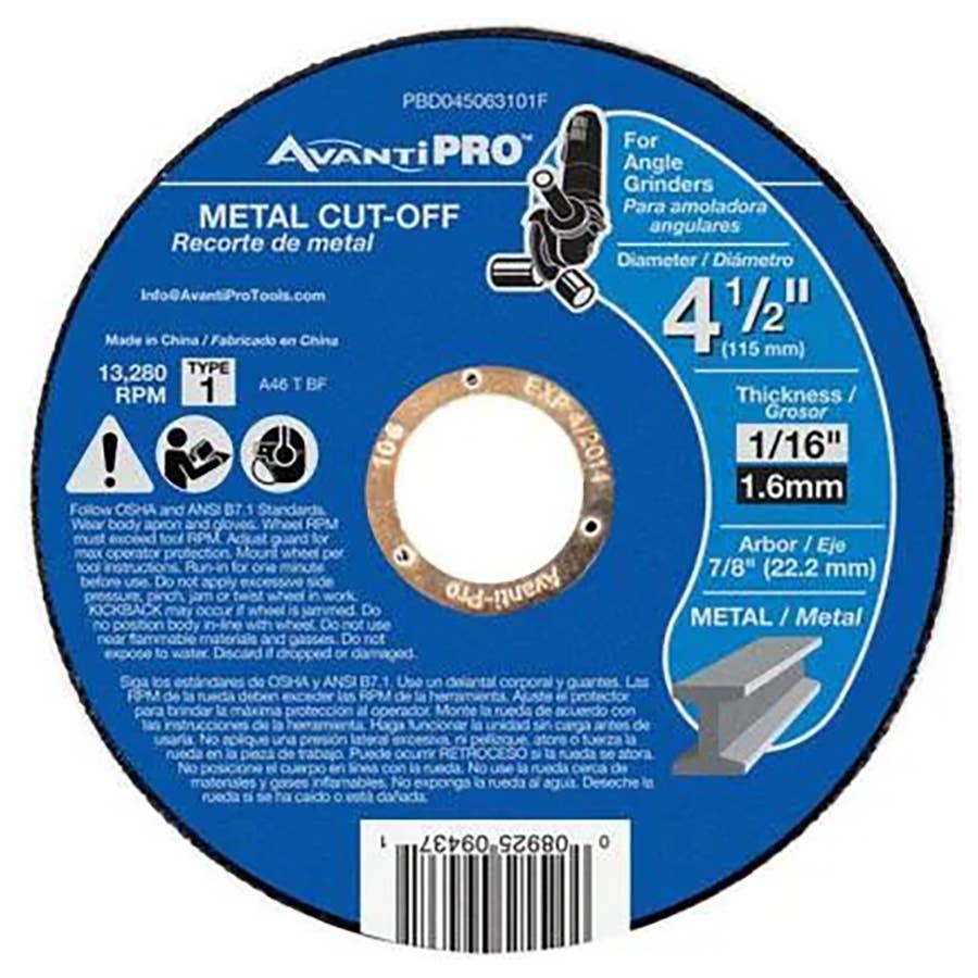 AvantiPRO Type 1 CutOff Wheel