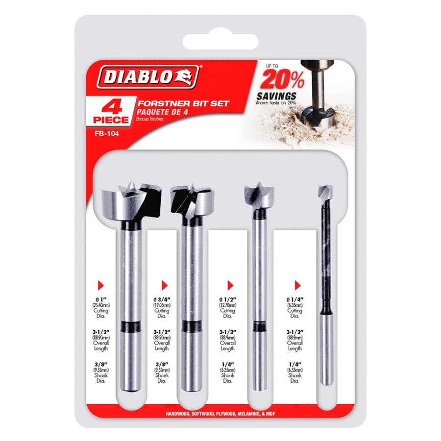 Diablo Forstner Bit Set