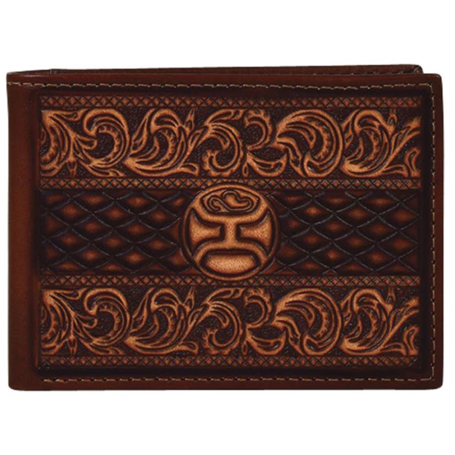 Hooey Men's Tooled Bifold Wallet