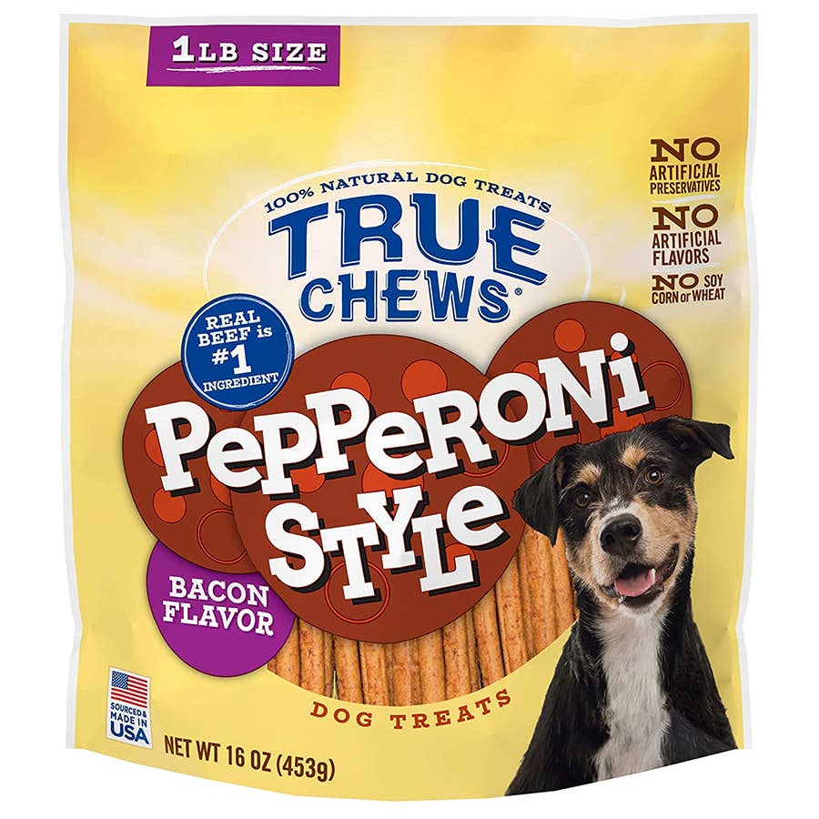 True Chews Pepperoni Style Bacon Flavor Dog Treats