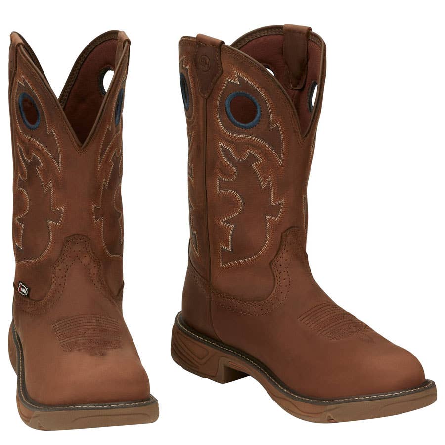 Justin Men's Rush Round Toe Work Boots