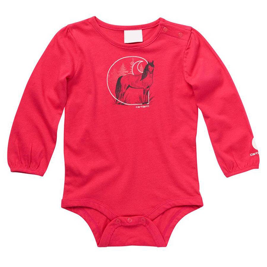Carhartt Infant Girl's Horse C Onesie