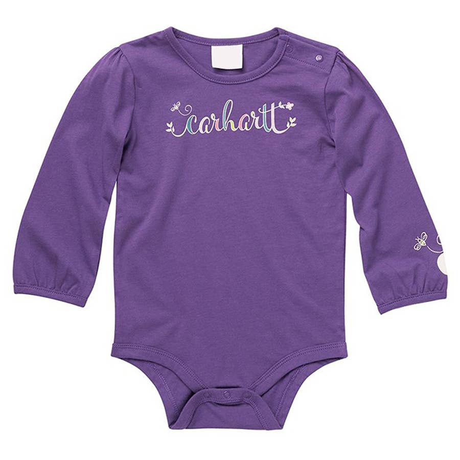 Carhartt Infant Girl's Script Logo Onesie