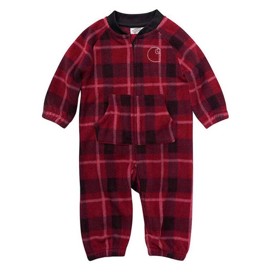 Carhartt Infant Boy's ZipFront Plaid Coverall