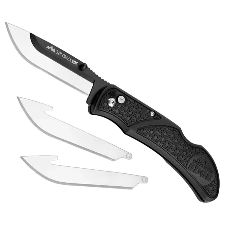 Outdoor Edge Onyx EDC Replaceable Blade Folding Knife