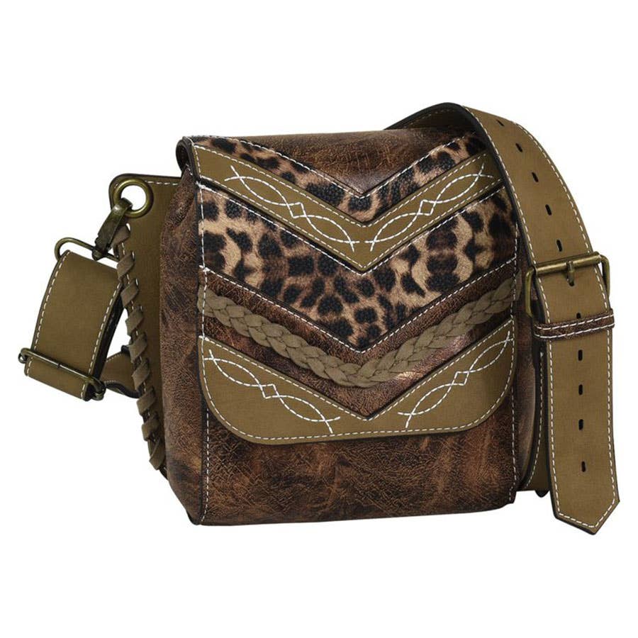 Catchfly Women's Animal Print Crossbody Convertible Bag