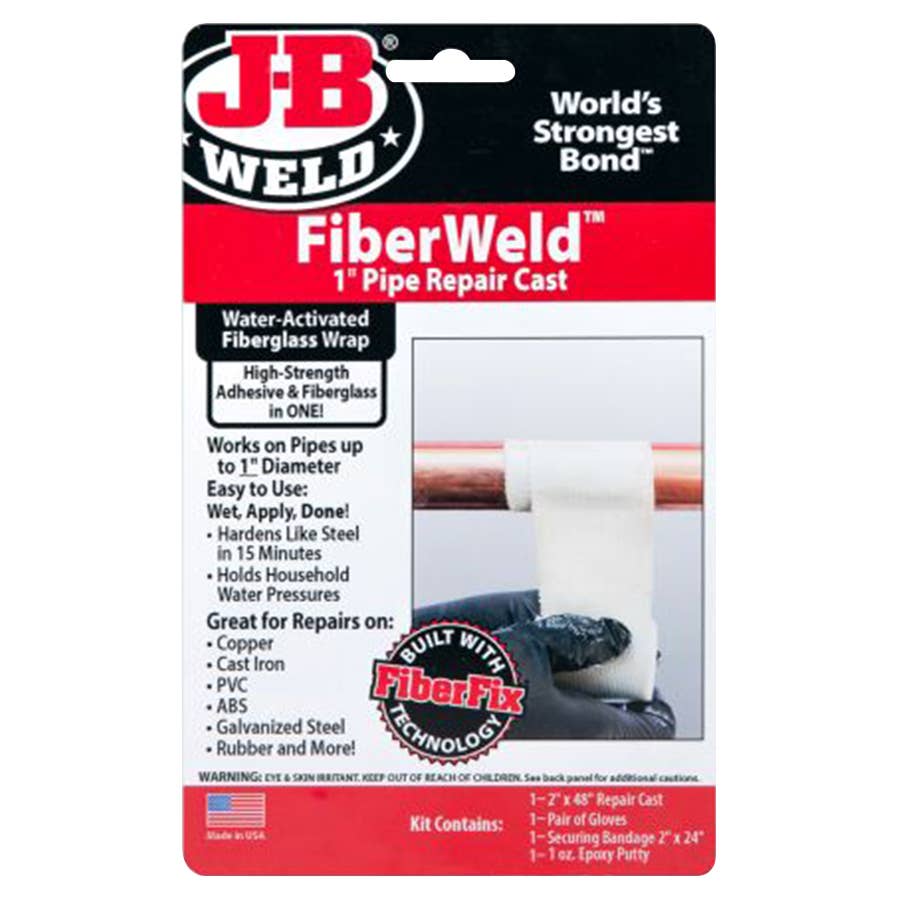 JB Weld Fiber Weld 1" Pipe Repair Cast