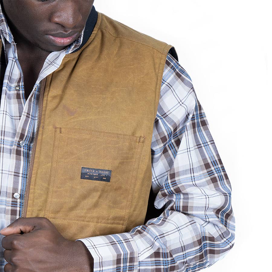 Smith + Rogue Men's Red Sky Canvas Vest Smith + Rogue Men's Red Sky Canvas Vest