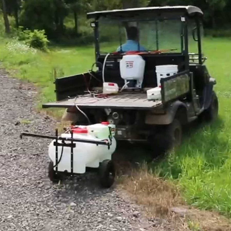Chapin ATV Mixes On Exit Clean Tow Behind Tank Sprayer