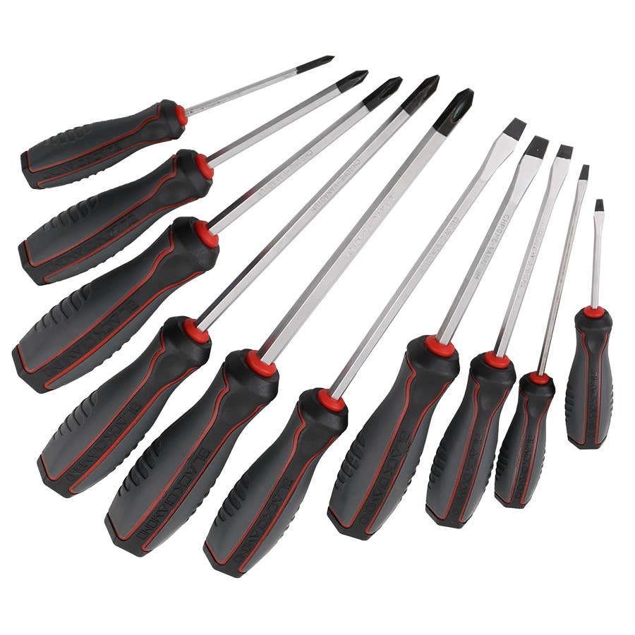 Black Diamond Ergonomic Handle Screwdriver Set 10 pc