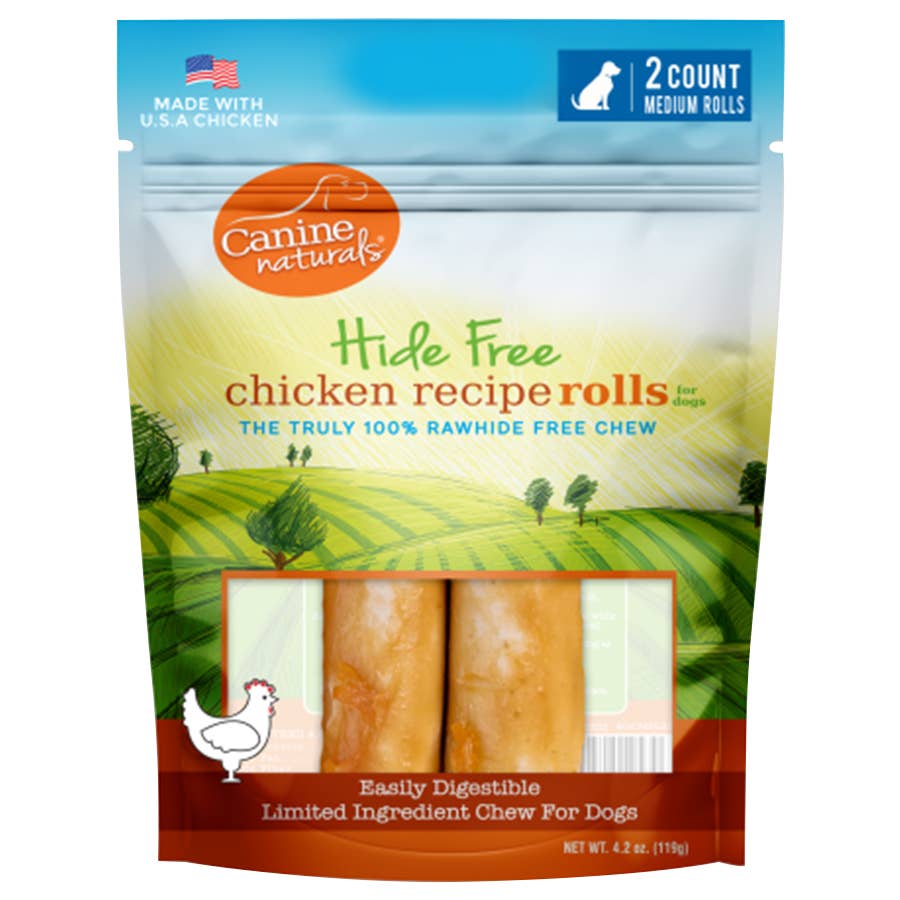 Canine Naturals HideFree Chicken Rolls