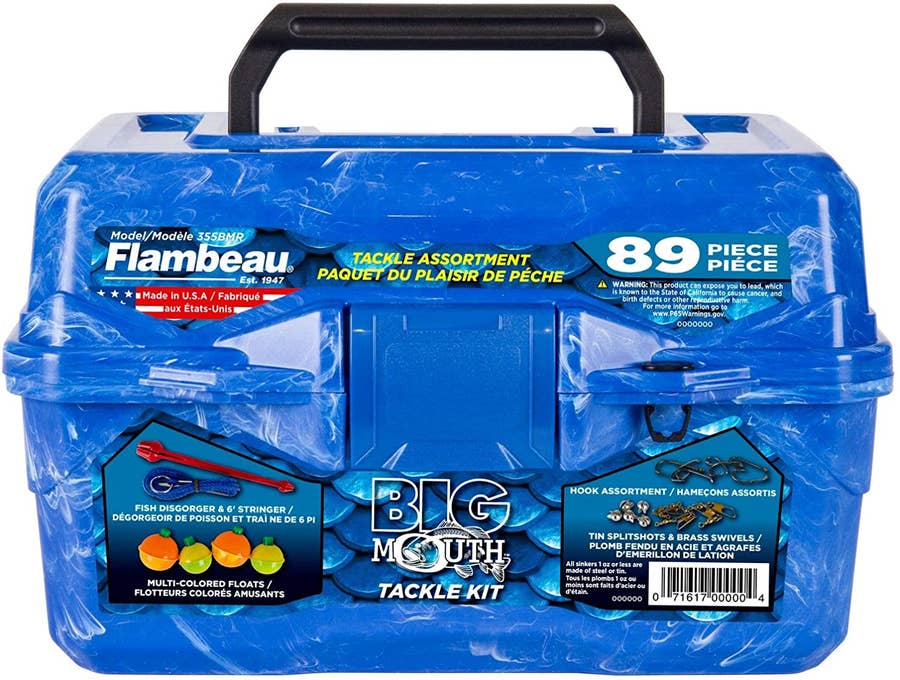big mouth tackle box kit Box-Blue Swirl-89-Piece Sports & Outdoors but the Flambeau Outdoors Big Mouth Tackle Box Kit takes a lot of that guess work out Flambeau Big Mouth 89 Pc