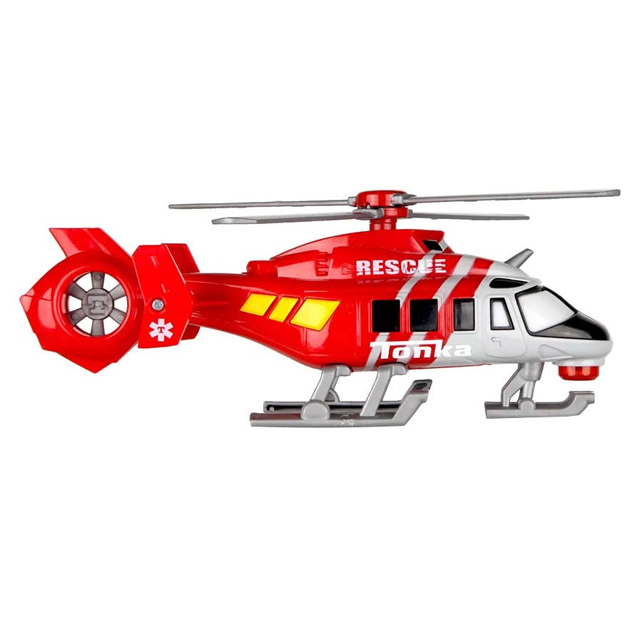 tonka rescue force fire rescue helicopter red and white