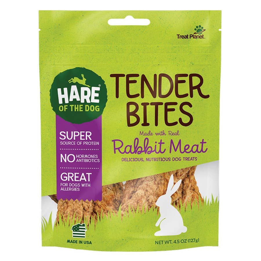 Hare of the Dog Tender Bites Rabbit Meat Dog Treats