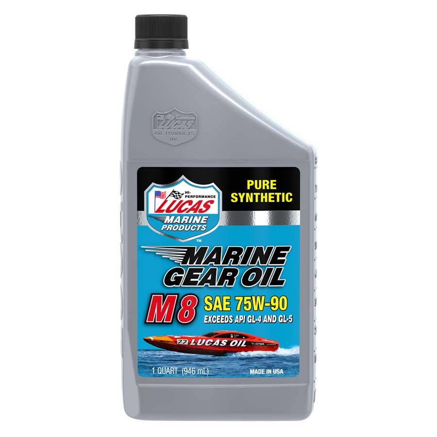 Lucas M8 Synthetic SAE 75W90 Marine Gear Oil