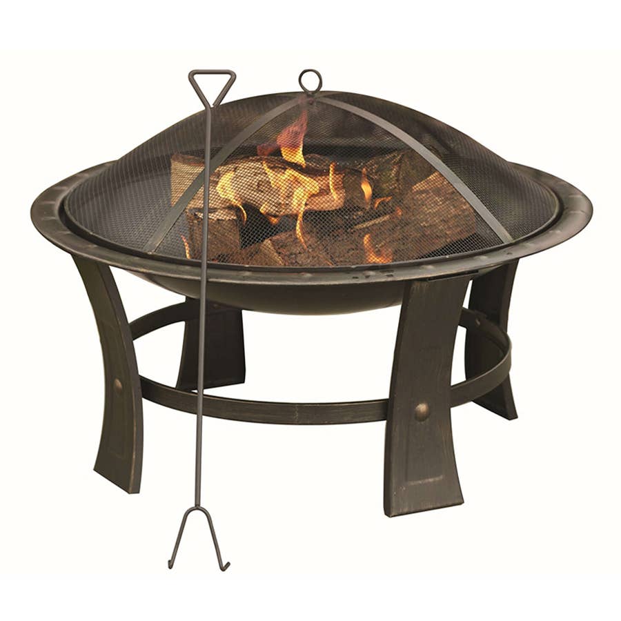 Living Accents Round Wood Fire Pit
