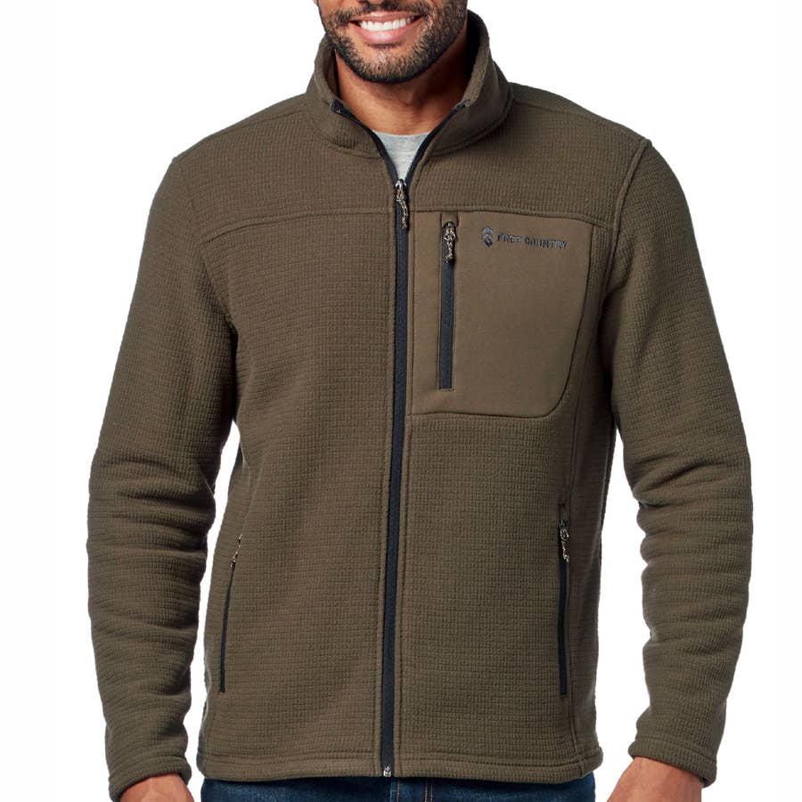 Grid Fleece Dire Wolf Jacket