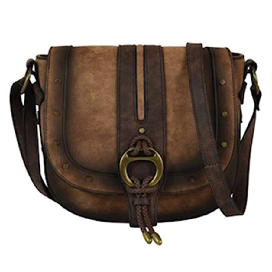 Justin Women's Burnished With Anti Brass Studs Saddle Bag