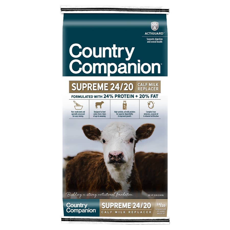 Country Companion NonMedicated Supreme 24/20 Calf Milk Replacer with