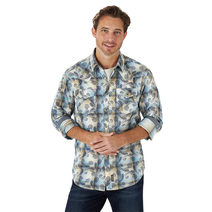 wrangler paisley shirt