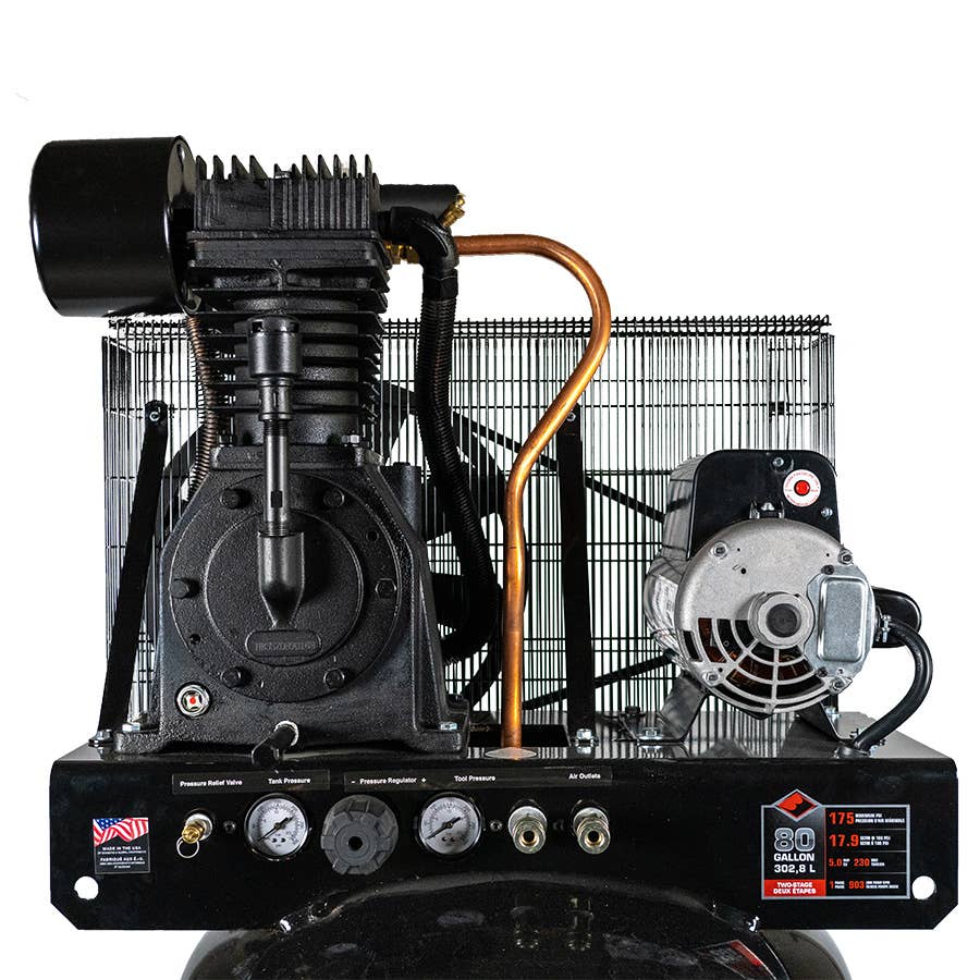 ウィンドジャマーズスーパースネークコン ガレージバル 黒田屋 Black Diamond 5 HP 80 Gallon Two-Stage Air Compressor