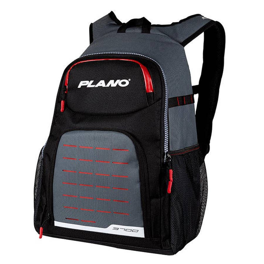 Sac à Dos De Pêche Plano E-Series 3600 - Imperméable, Rouge, Avec Poches Et Boîte