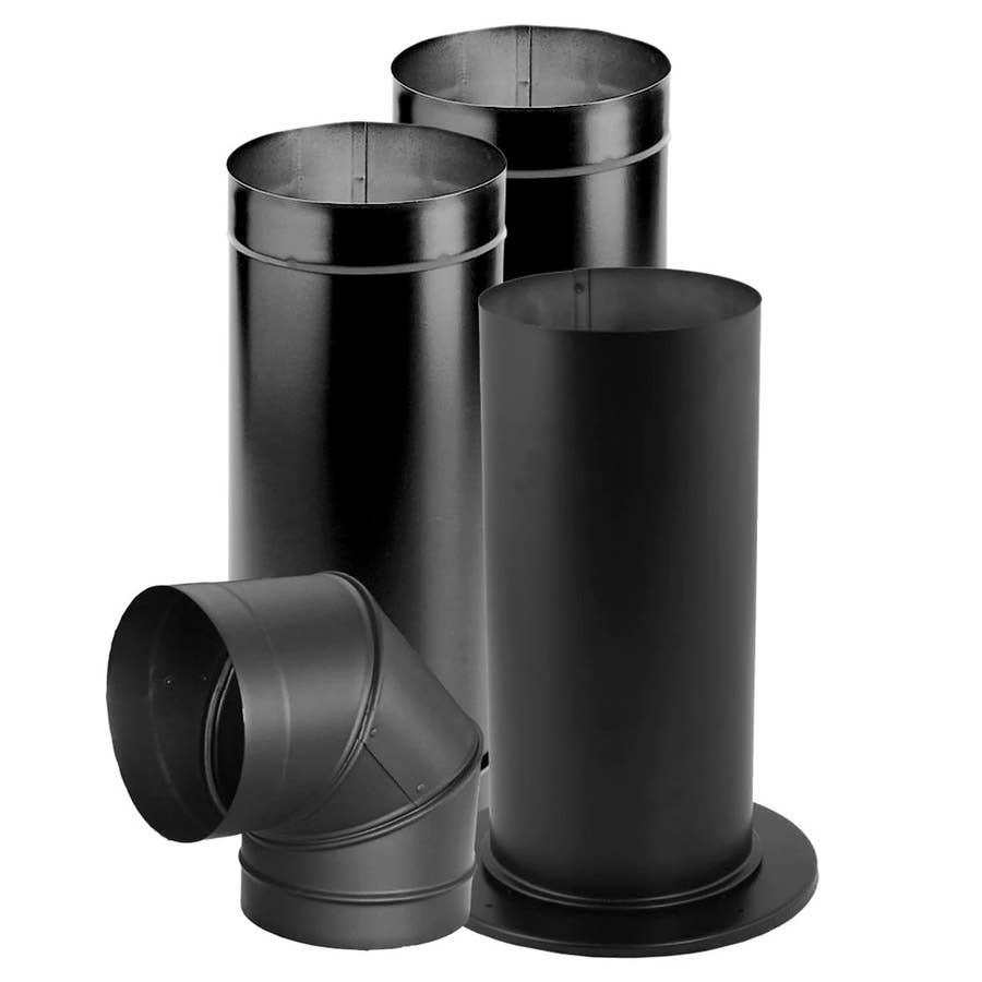 DuraVent DuraBlack 6" Single Wall Stove Pipe Kit