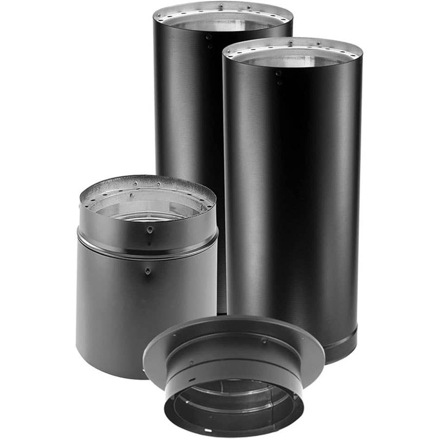 DuraVent DuraBlack 6" Double Wall Stove Pipe Kit