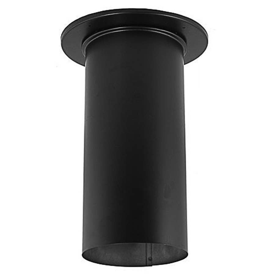 DuraVent DuraBlack 6" x 14" Black Single Wall Stove Pipe Slip Connector
