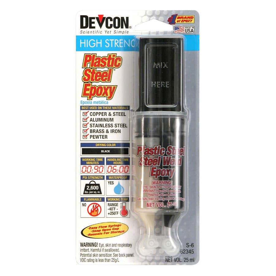 Devcon 62345 S6 High Strength Plastic Steel Filled Epoxy