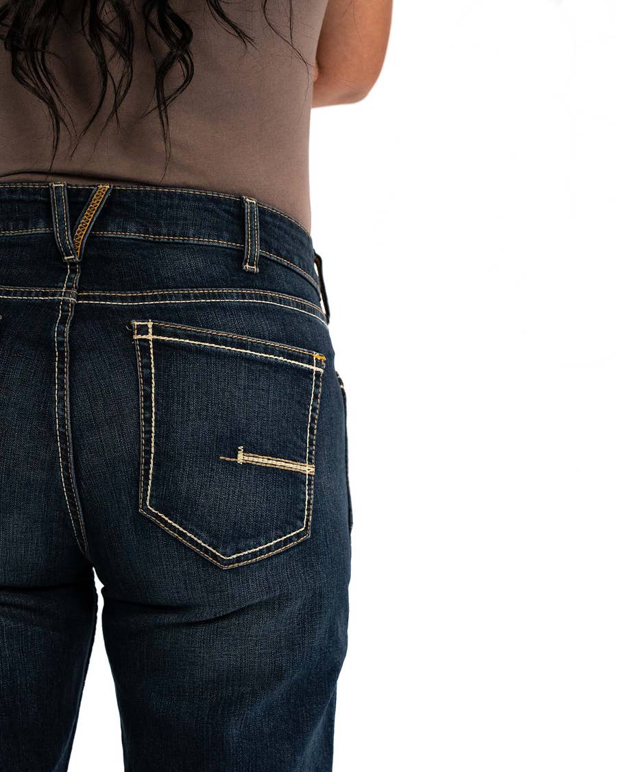 Ariat Women's Rebar Work Flex Perfect Rise Riveter Boot Cut Jeans