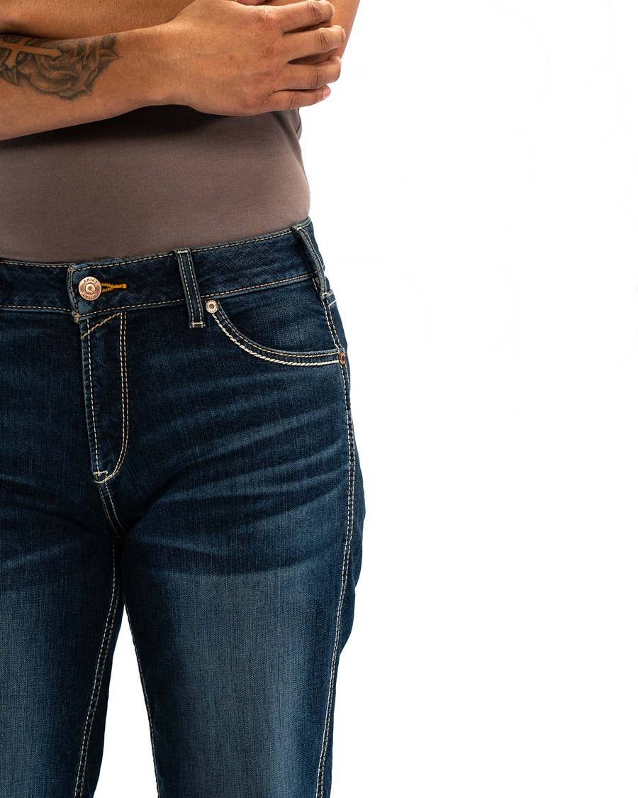 Ariat Women's Rebar Work Flex Perfect Rise Riveter Boot Cut Jeans