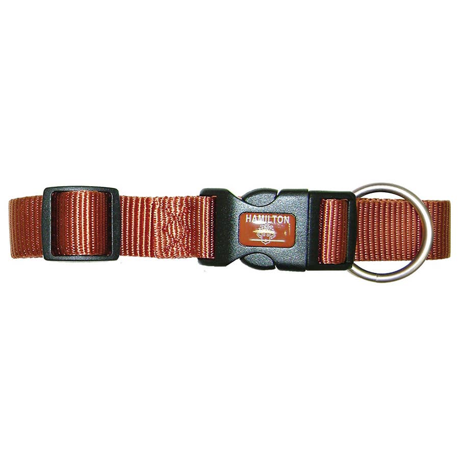 Hamilton B Hundehalsband Aus Nylon - 1,5x45,7 Cm, Gebürstete Beschläge, Webmuster