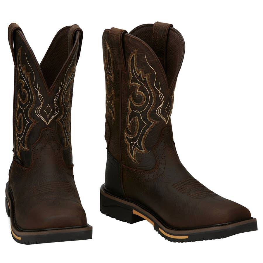 Justin Men's Square Composite Toe 11" Joist Work Boots