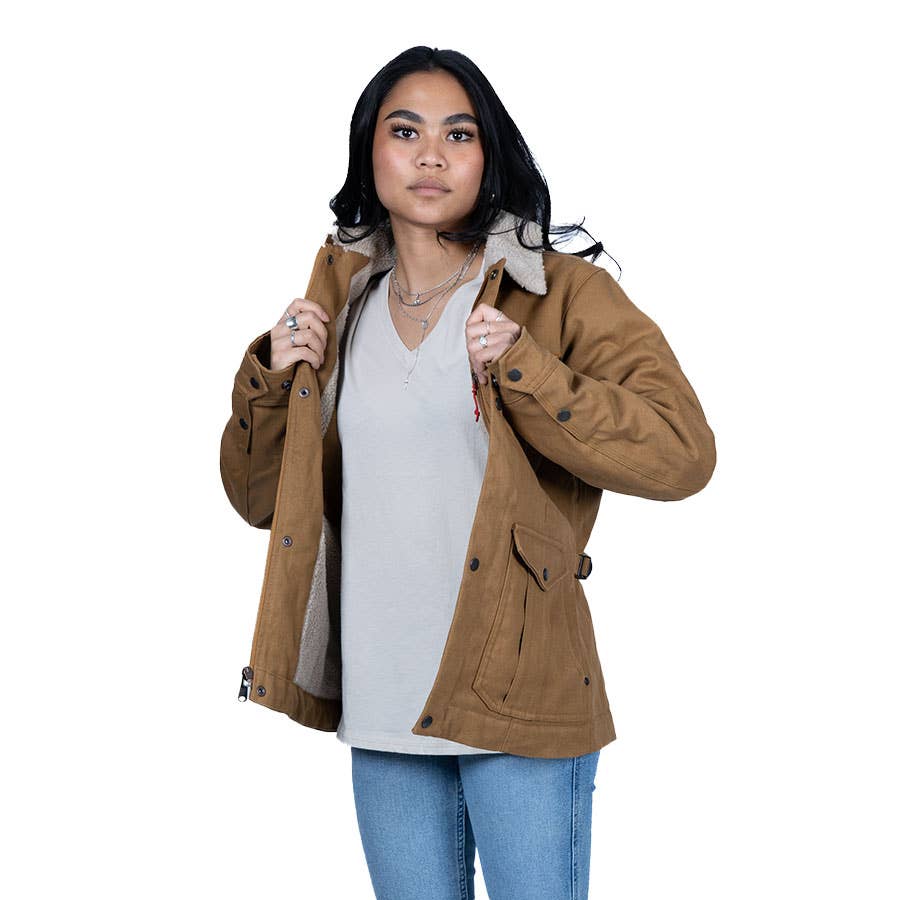 Smith + Rogue Women's Original Canvas Sherpa Chore Coat